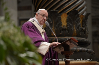 Omelia del Santo Padre: Santa Messa, benedizione, imposizione delle Ceneri e invio dei Missionari della Misericordia 